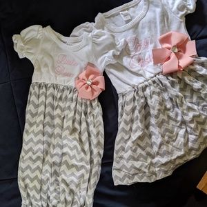Big sister/little sister matching outfits